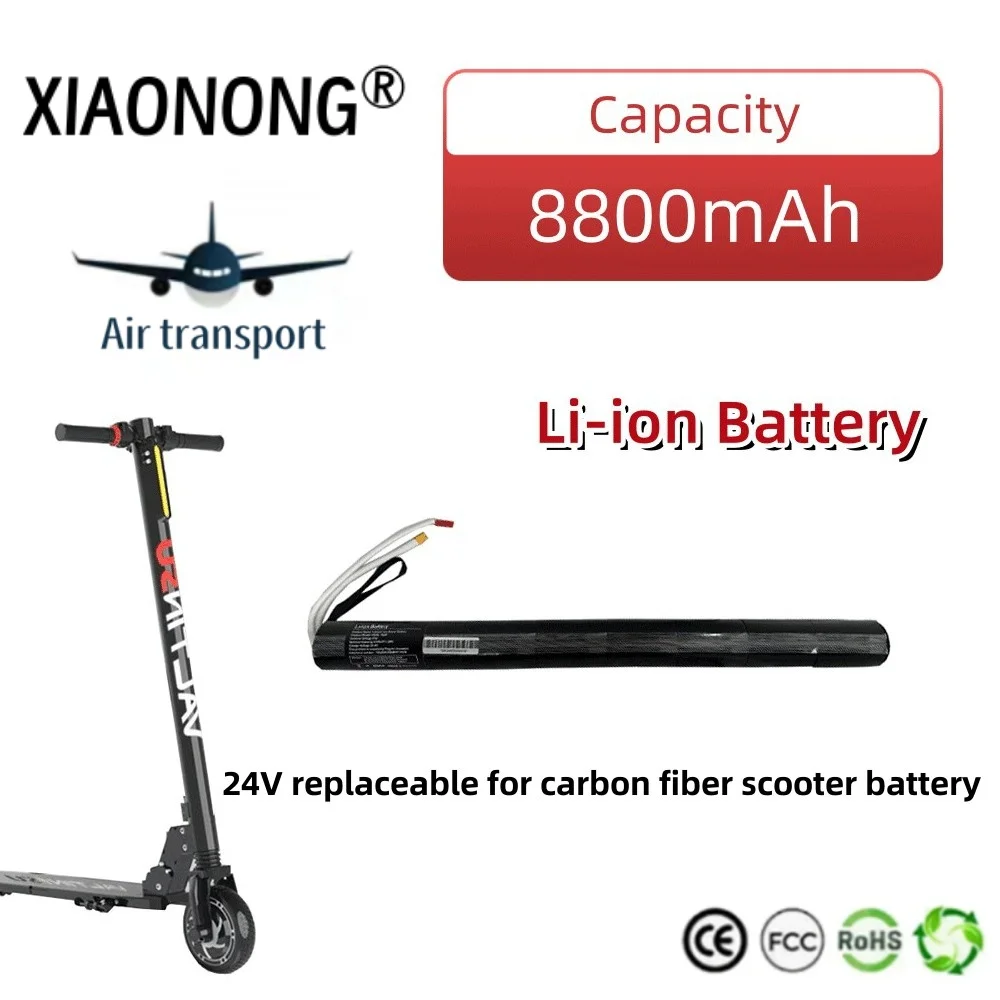 

24V 8800mAh 18650 Lithium Battery Pack Is Suitable for Carbon Fiber Scooter