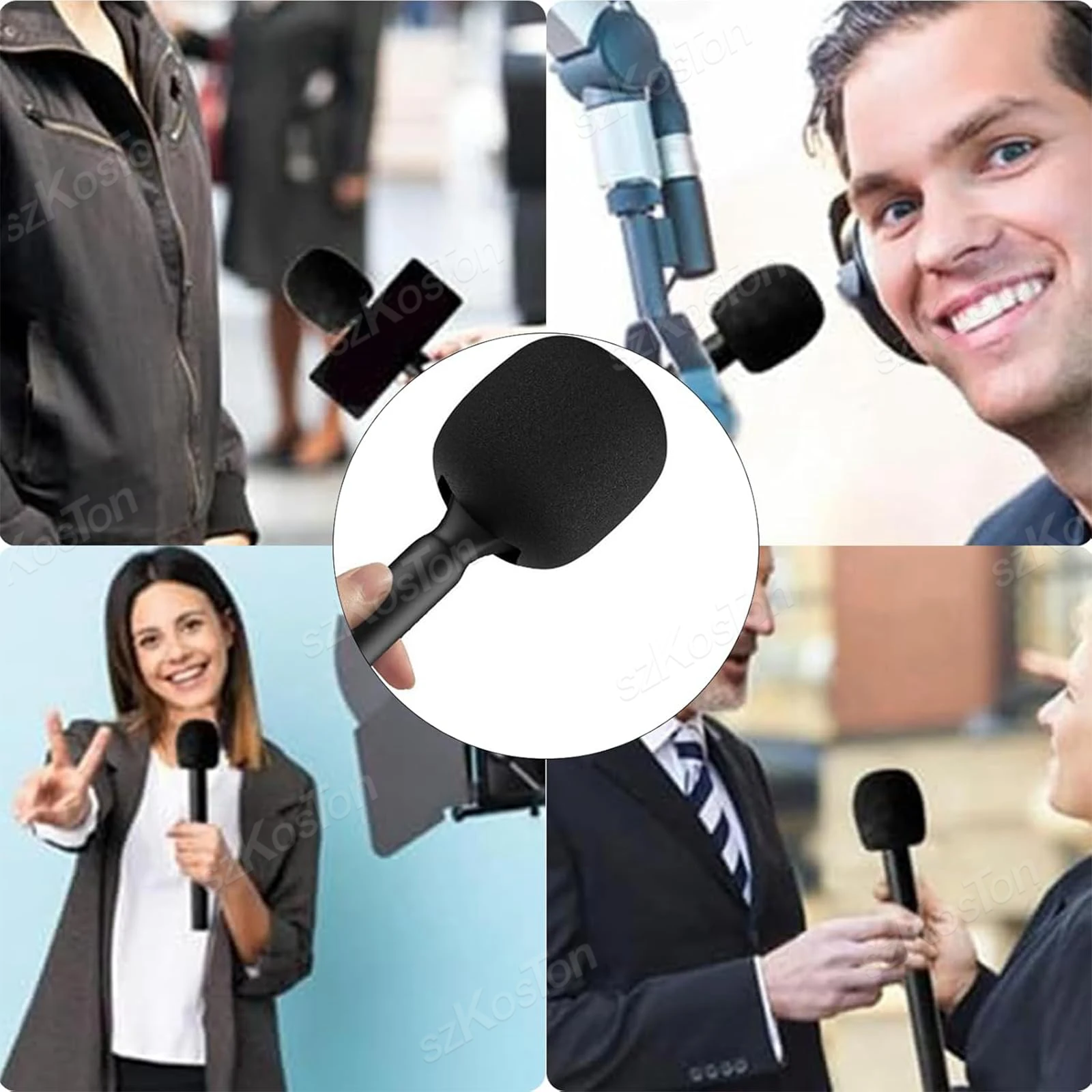 مقبض ميكروفون لاسلكي Lavalier لـ DJI Rode Wireless GO Mic محول ميكروفون محمول لمقابلة Vlog Podcast