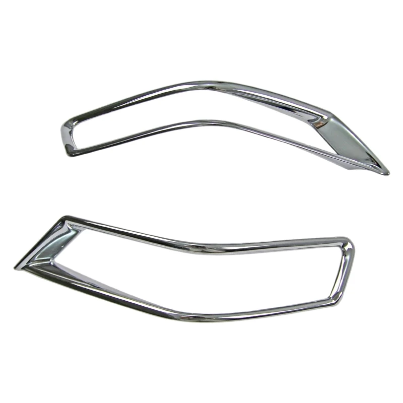 

look-2Pcs Car Accessories ABS Chrome Car Rear Back Fog Lamp Light Cover Trim 2017-2020 for XTrail Rogue