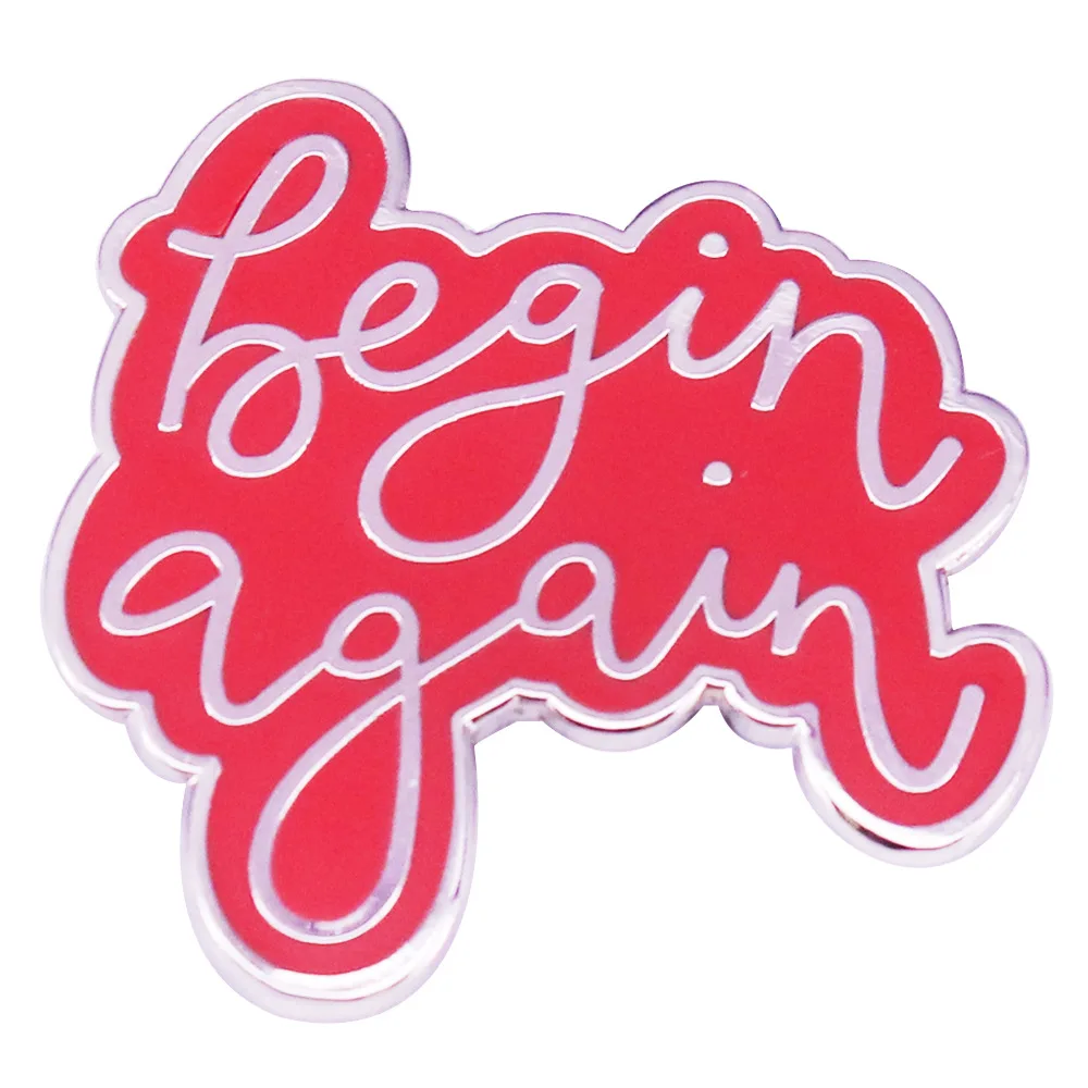 Begin and Again Series Enamel Brooch Romantic Musical Drama Movies Coat Lapel Pin Badge Film Lovers Jewelry Gifts