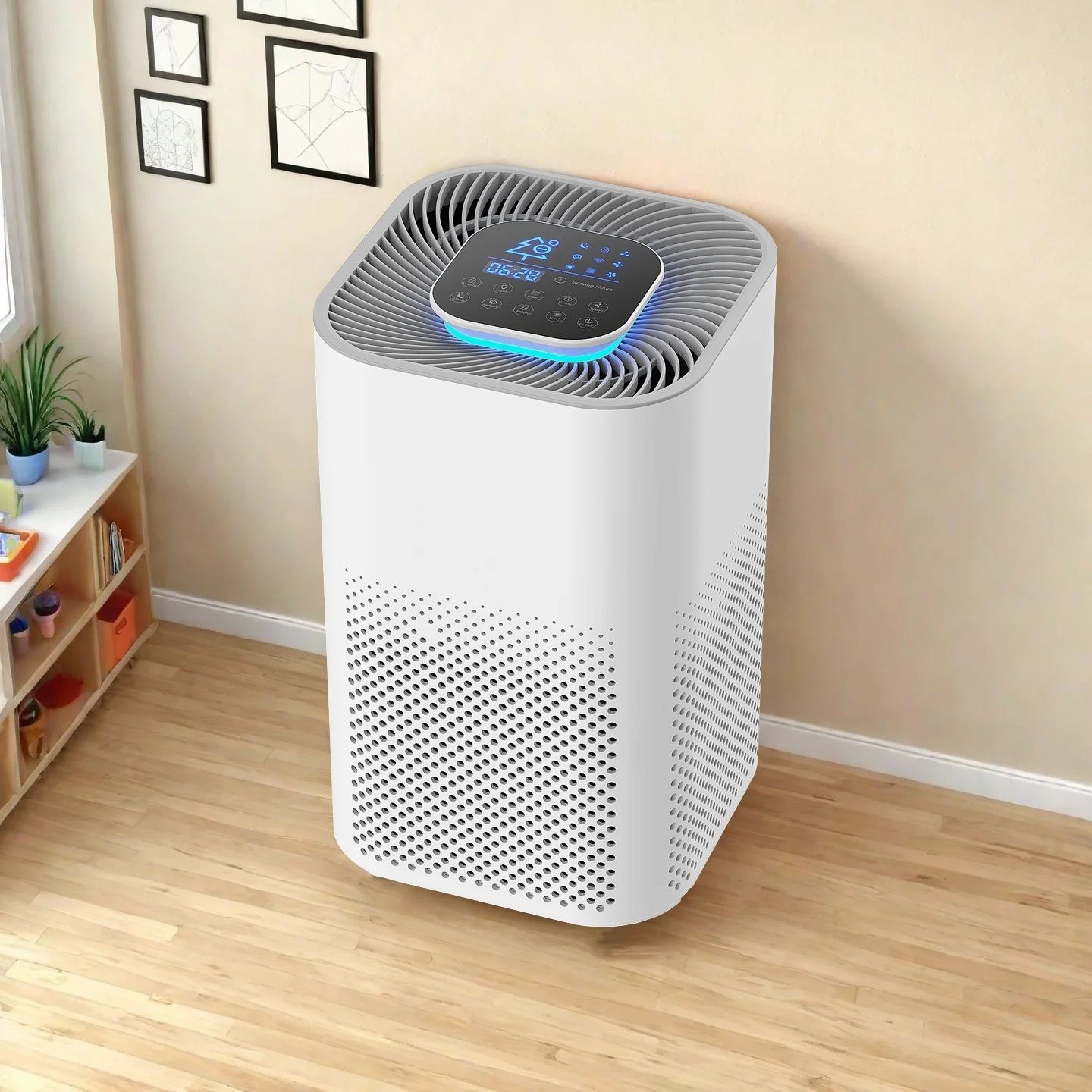 

Оптовая продажа биполярный ионизатор плазменный генератор фото катализатор активированный уголь домашний настольный HEPA 13 умный очиститель воздуха для дома