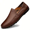 Men’s Leather Business Casual Shoes – Breathable Cowhide Comfort with Anti-Slip Rubber Sole 1