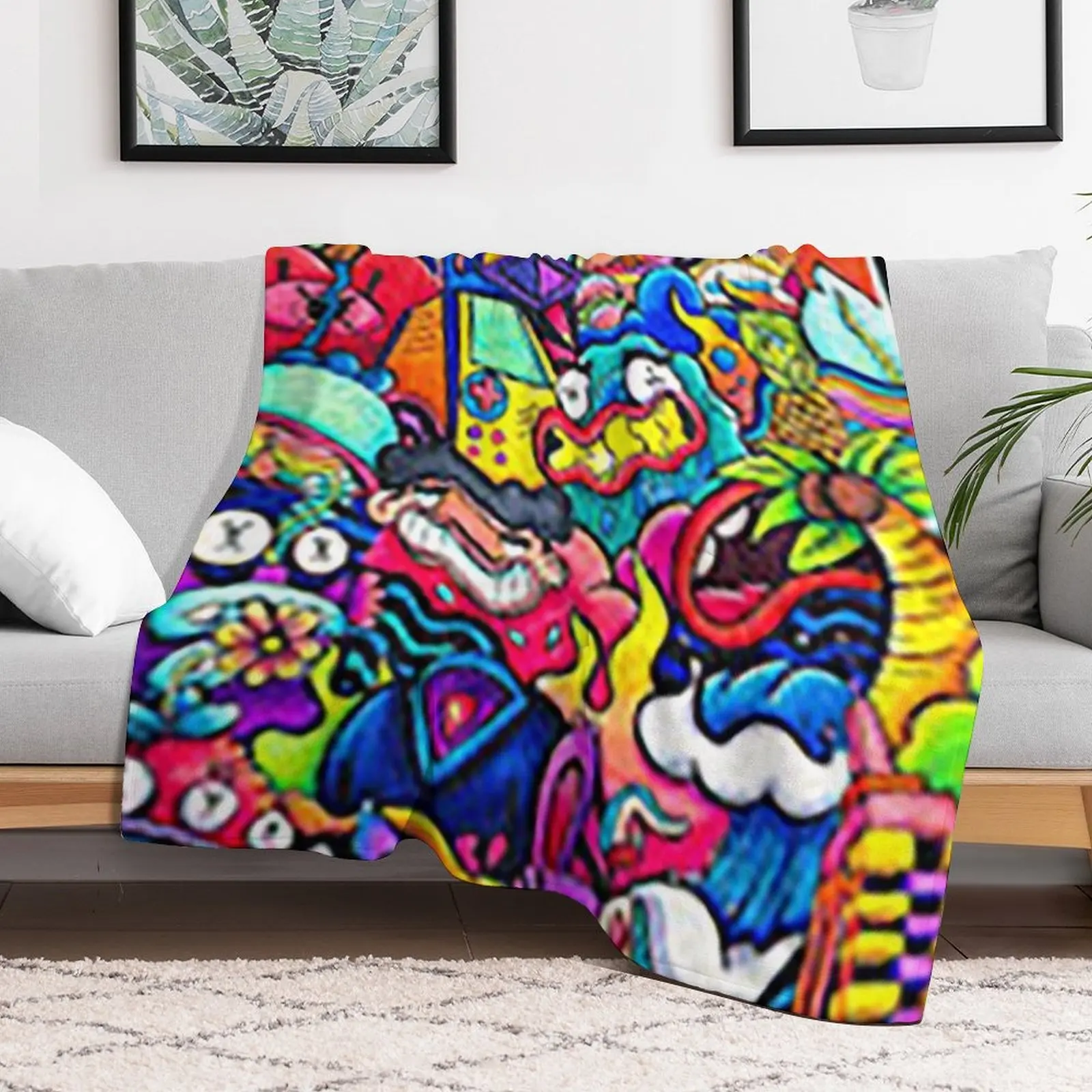 

Doodle Art 18 Throw Blanket Large Luxury St Personalized Gift Blankets For Bed Blankets