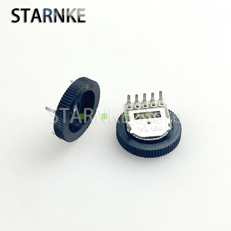 20PCS 16*3mm Dial Gear Potentiometer 5-Pin Double A10K A103