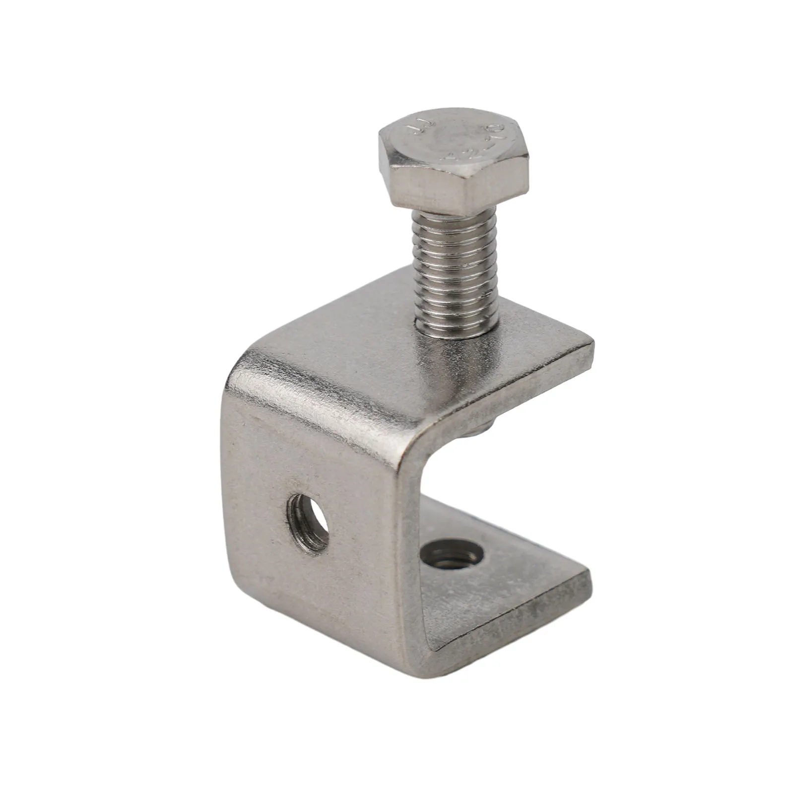 

High Quality C-clamp Jaw U-shaped Clip Silver Stainless Steel Table Bracket With Screw 0-20mm 1/2/4pcs Cabine Drawer
