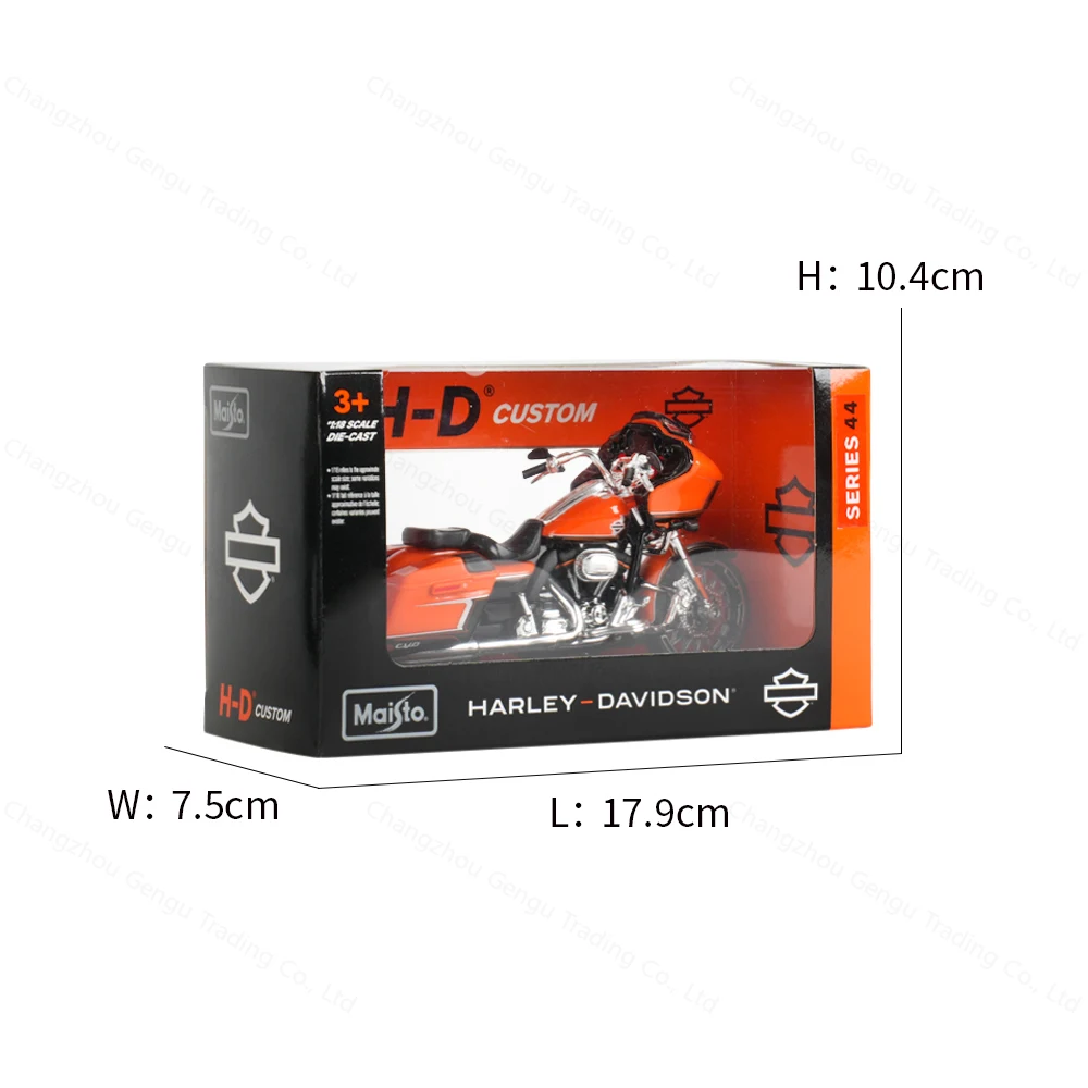 Maisto 1:18 Harley-Davidson 2022 CVO Road Glide Die Cast Vehicles Collectible Hobbies Motorcycle Model Toys