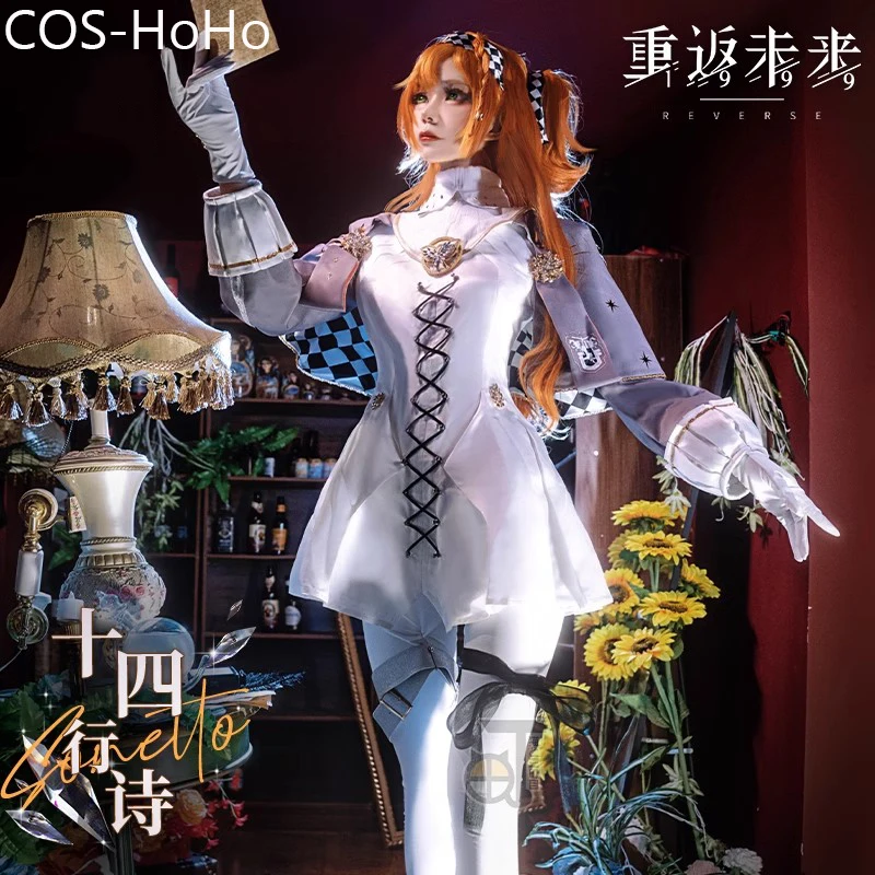 COS-HoHo Reverse:1999 Sonetto British Style Game Suit Gorgeous Dress Cosplay Costume Halloween Party Role Play Outfit Women