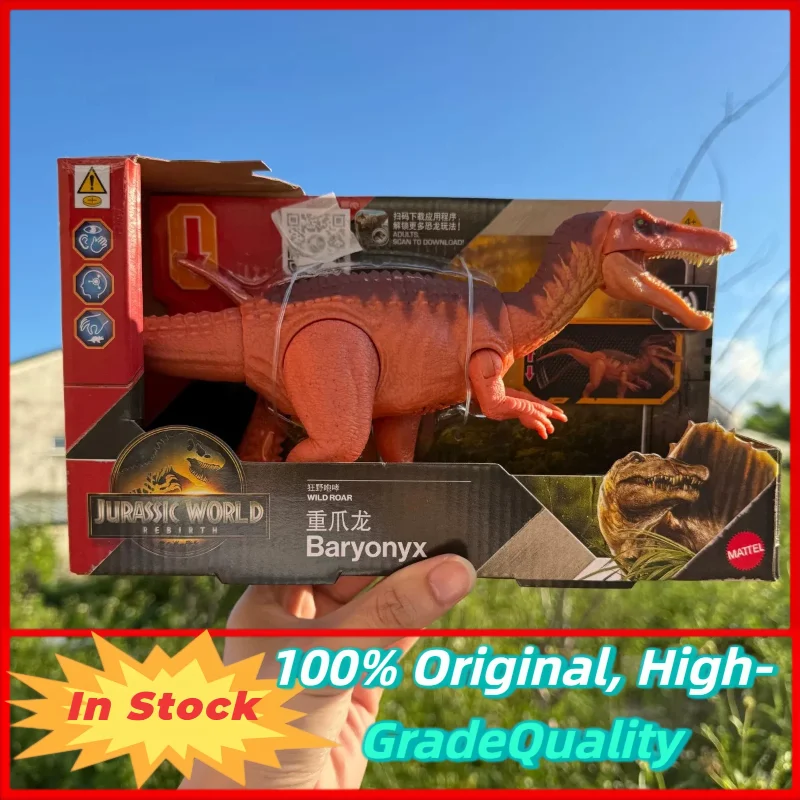 

В наличии Mattel Jurassic World 4 Rebirth Sound Effect Attack Baryonyx, модель динозавра, игрушка для детей, подарок для мальчиков JGC79