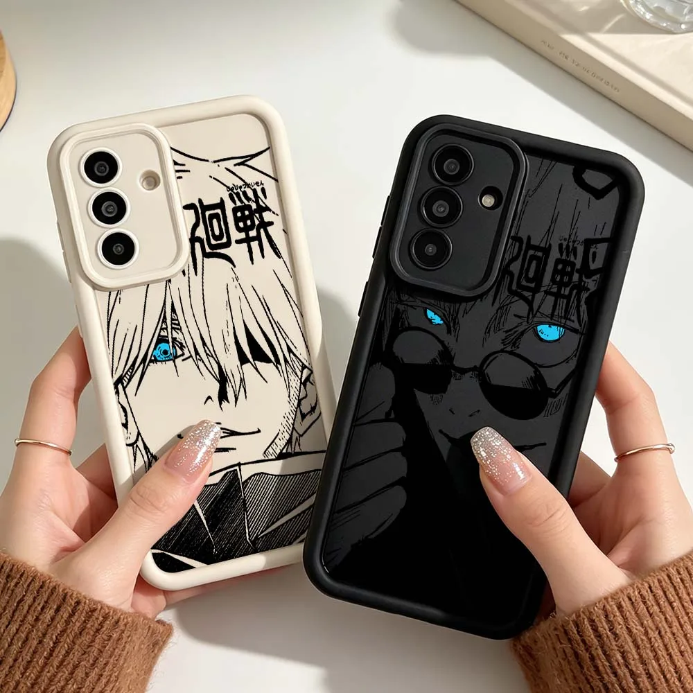 Satoru Gojo Jujutsu Kaisen Anime Phone Case For Samsung A25 A26 A33 A57 A35 A36 A37 A51 A52 A53 A54 A55 A57 A72 A73 Eye Ladder