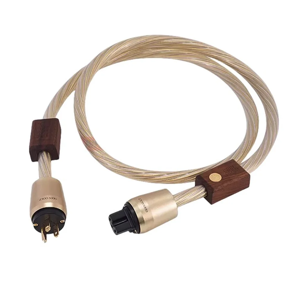 Nordost Odin 2 الذهب Hifi سلك الطاقة الصوت مرحبا فاي حمى سلك الطاقة نسخة Shuco سلك الطاقة المعيار الأمريكي IEC C15 التوصيل الذيل