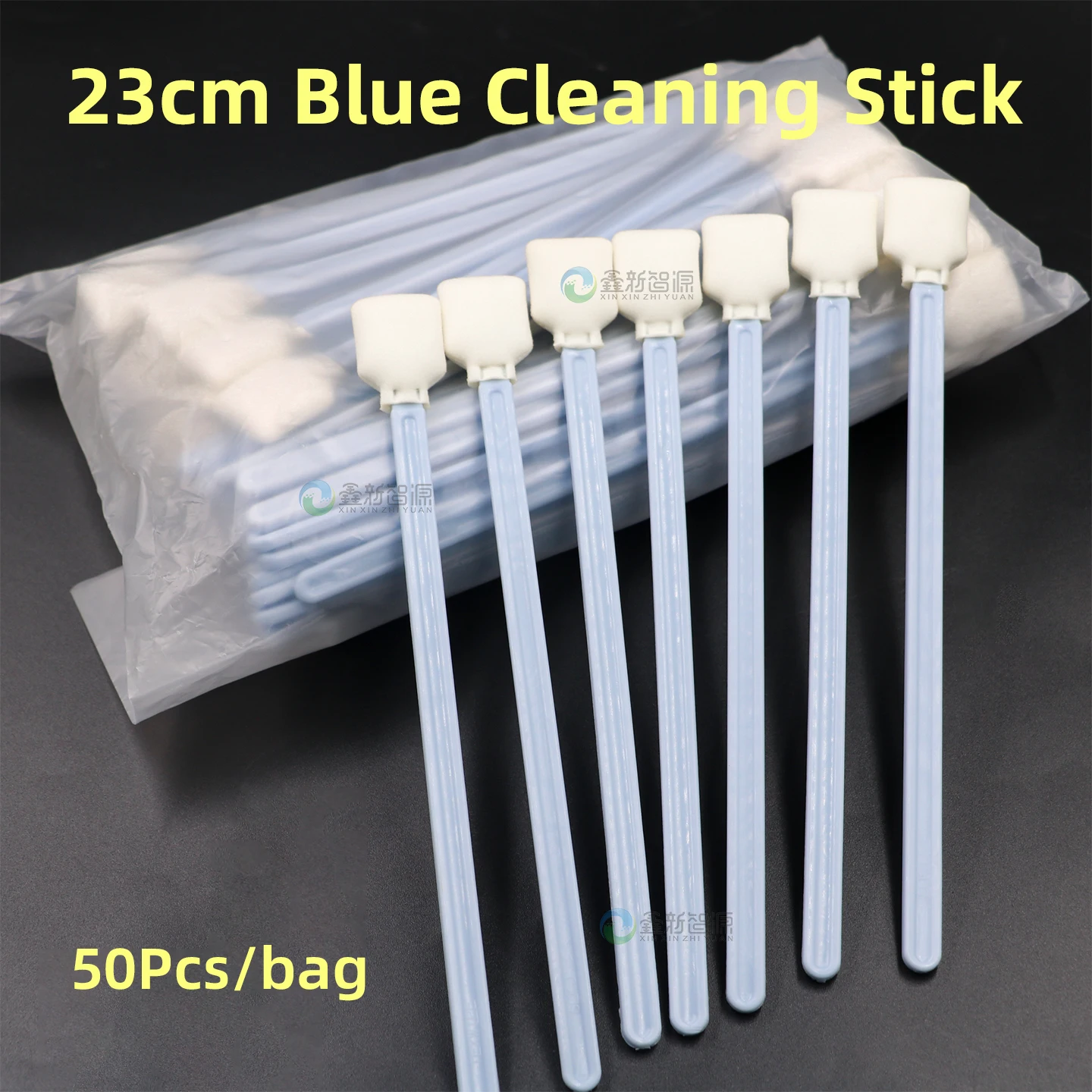 

50PCs/bag 23cm Long Blue Printhead Swabs for Eco Solvent Printer Inkjet Printer Head Ink Brush Clean Stick