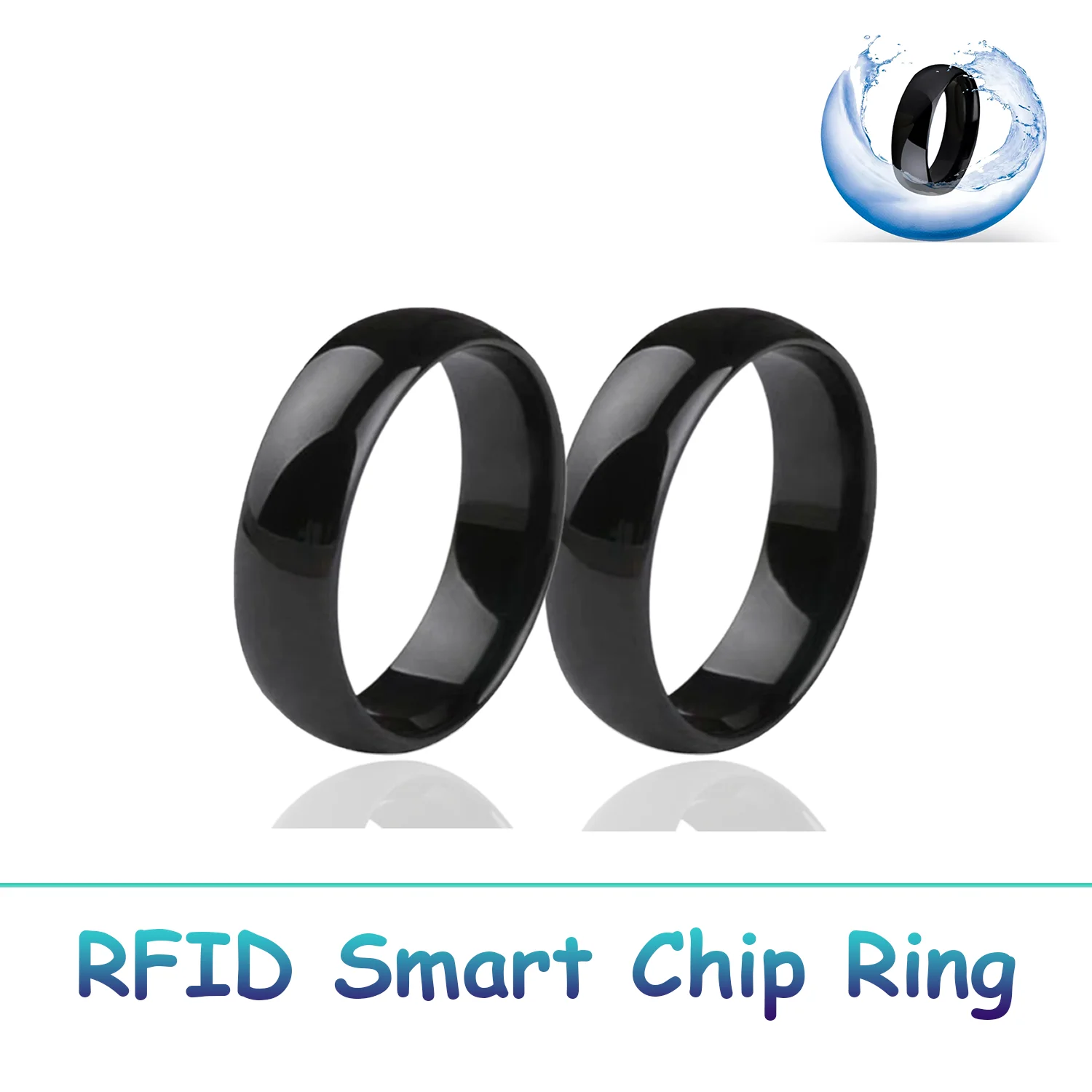 

NFC Waterproof Smart Chip Ring 13.56MHZ Key RFID CUID Replaceable Tag 1K S50 Cloning Token Iso1443a Gen2 Key
