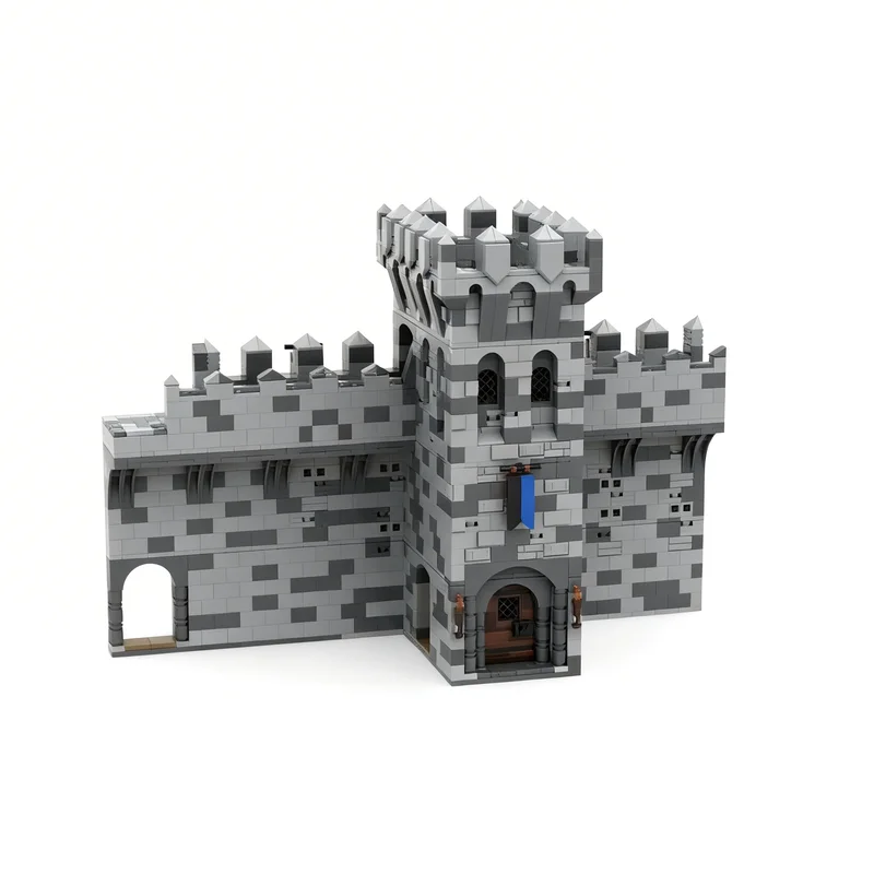2171pcs MOC Castle H11 Front Wall My Medieval Castle Model Building Blocks Brick Art Collection Display Education Craft Birthday