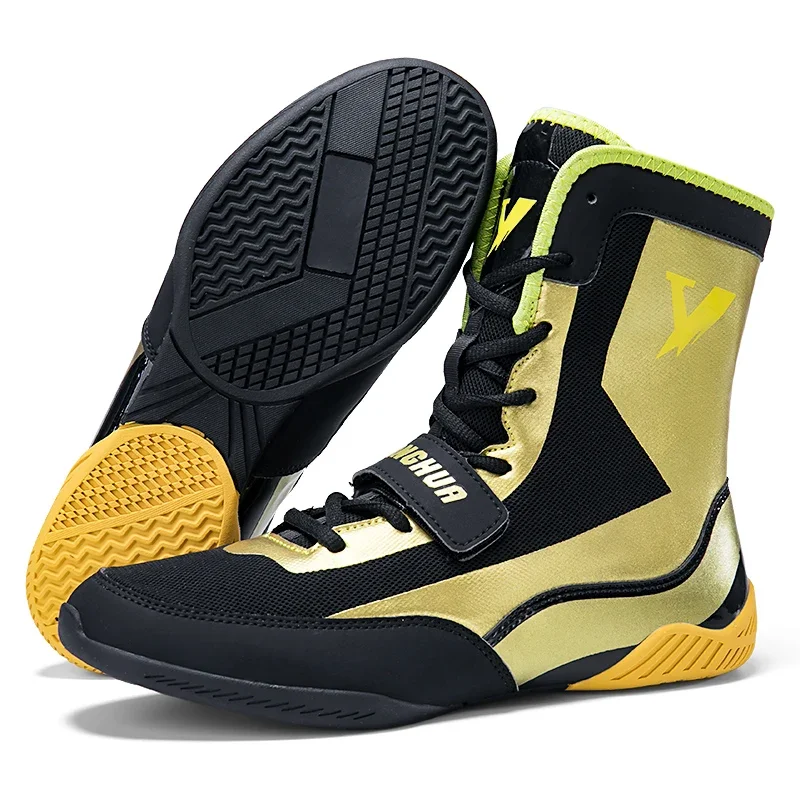 Zapatos de entrenamiento de gimnasio súper geniales para hombres, botas de lucha transpirable, zapatos de competición de marca, zapatos de lucha cómodos para interiores, talla 39-47