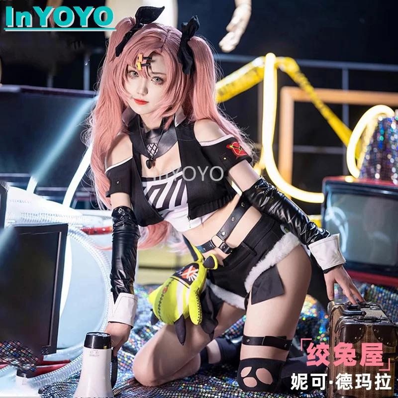 

InYOYO Nicole Demara Cosplay Costume Zenless Zone Zero Game Suit Fashion Top Shorts Halloween Carnival Party Outfit New