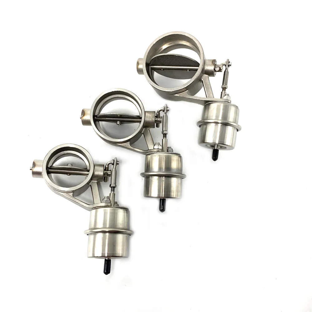 Universal 2inch  2.5inch 3.0inch/51 63 76mm Open Style NEW Vacuum Activated Exhaust Valve Cutout Pressure: About 1 BAR