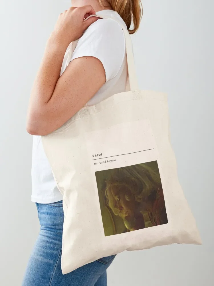 minimalist carol poster Tote Bag Lady bag Lady bags bag luxury women