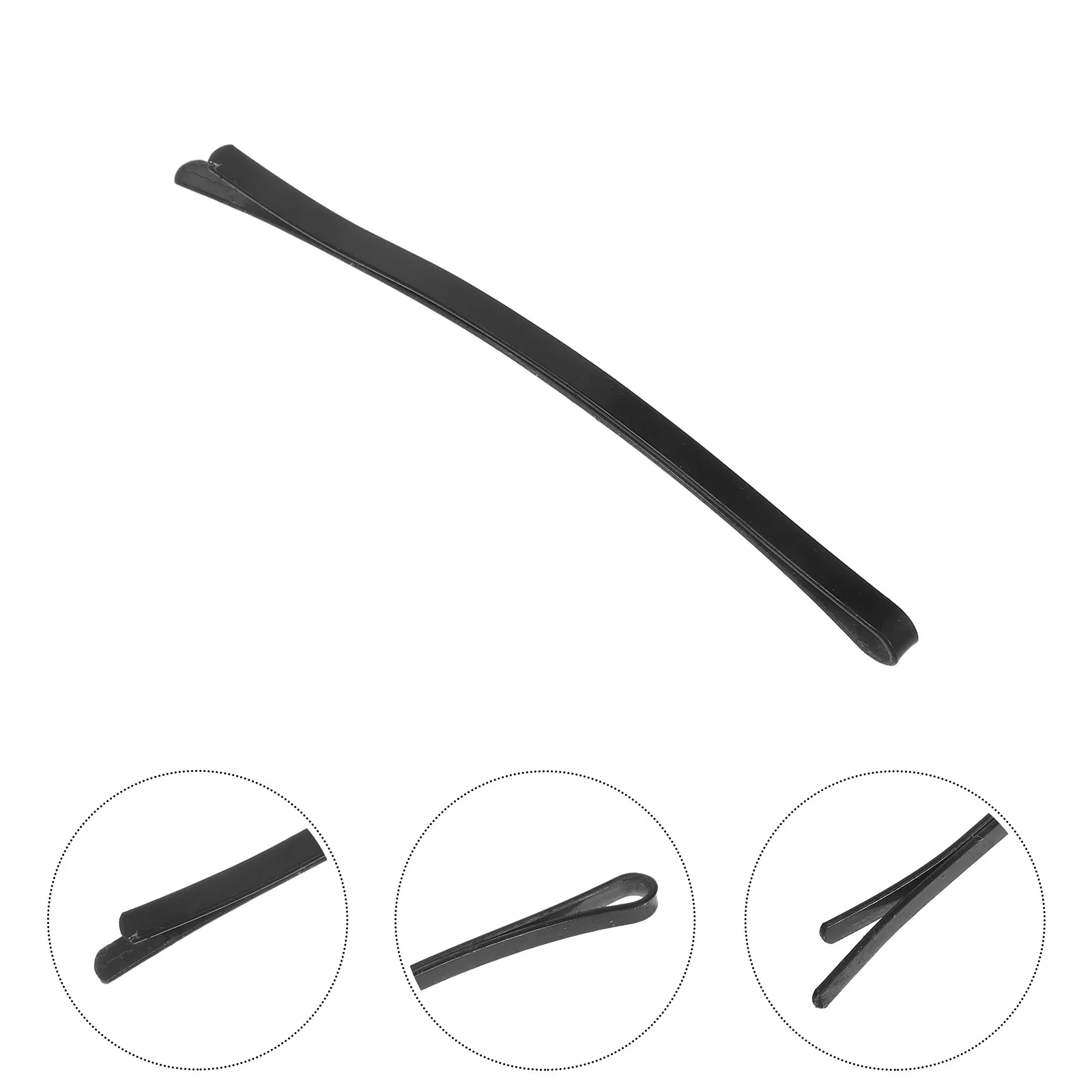 

100Pcs Jumbo Bobby Pins Curved Black Metal Hair Clips Non-Slip Side Clips for Thick Hair Bangs Updos Styling Accessories