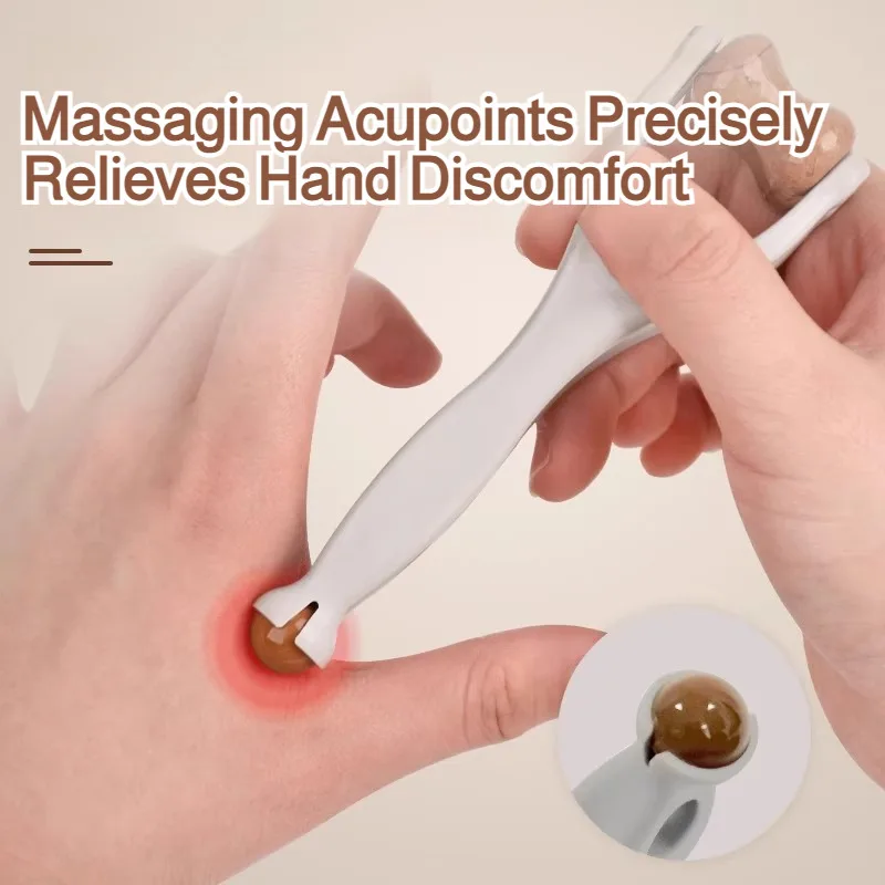 Wooden Finger Roller Massager Acupoint Relief Hand Joint Care Acupressure Massage Tool Hand Relaxation image 4