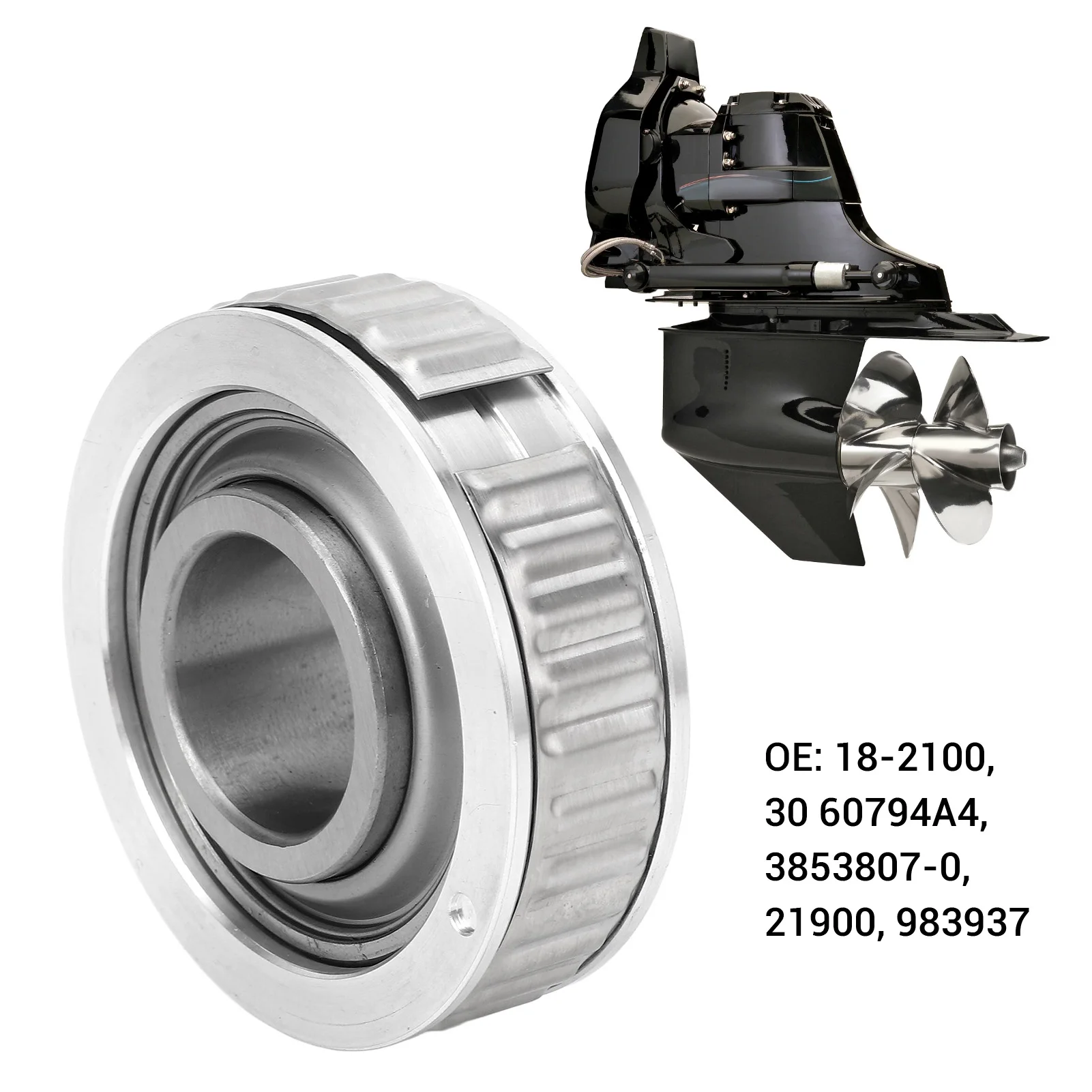 Boat Gimbal Bearing 30 60794A4 Stable Performance Alloy Steel Strong Structure Replacement for OMC Cobra 21900