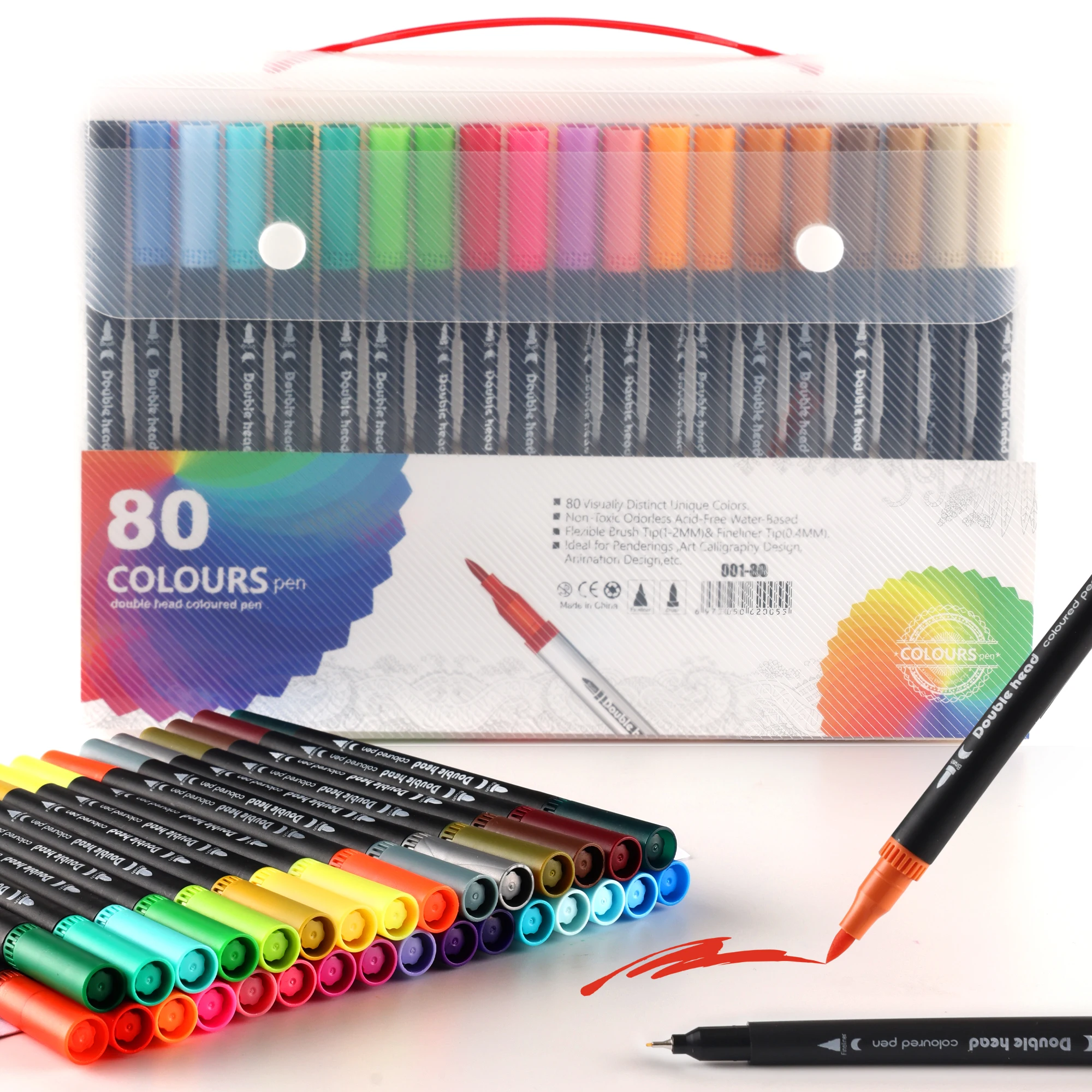 12/24/36/48/60/80/100/120 Pcs Multicolor Double-ended Art Ma