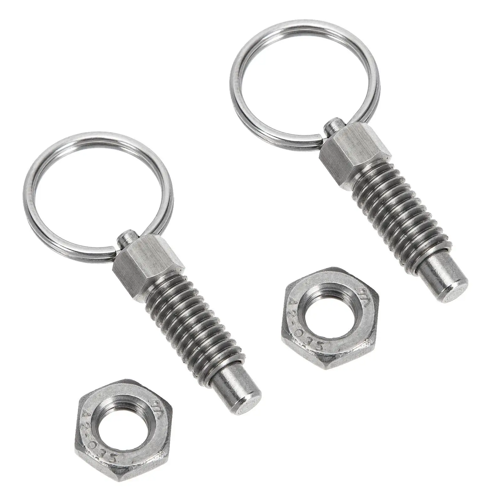 

2pcs Spring Positioning Pins Stainless Steel Durable Industrial Plungers Telescopic Catch Mechanical Accessories Spring-loaded