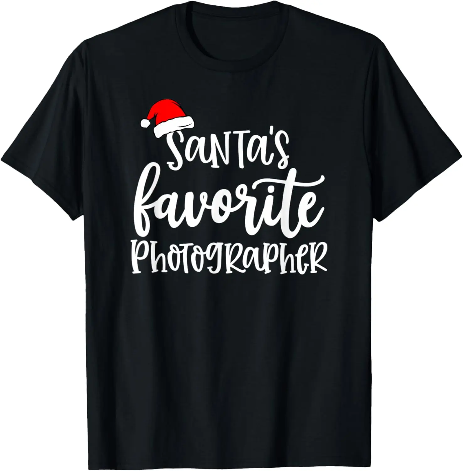

Santa's Favorite Photographer - Photography Christmas Gift T-Shirt
