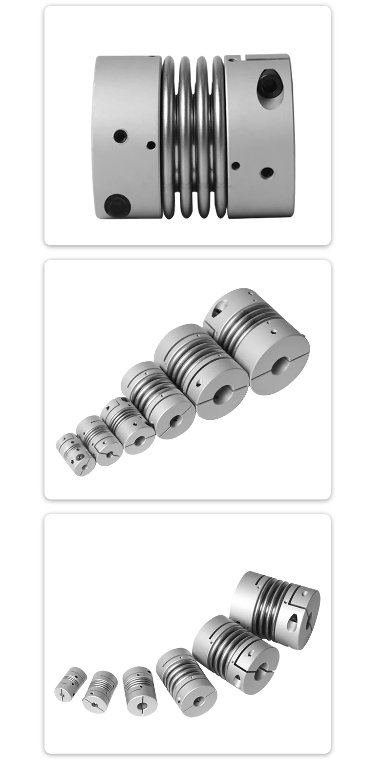 Faltenbalg Kupplung Schritt Servomotor Schraube Aluminium Legierung Clamp Frühling Elastische Hohe Drehmoment Koppler CPBC-40x55 CNC Teile – Detail 7