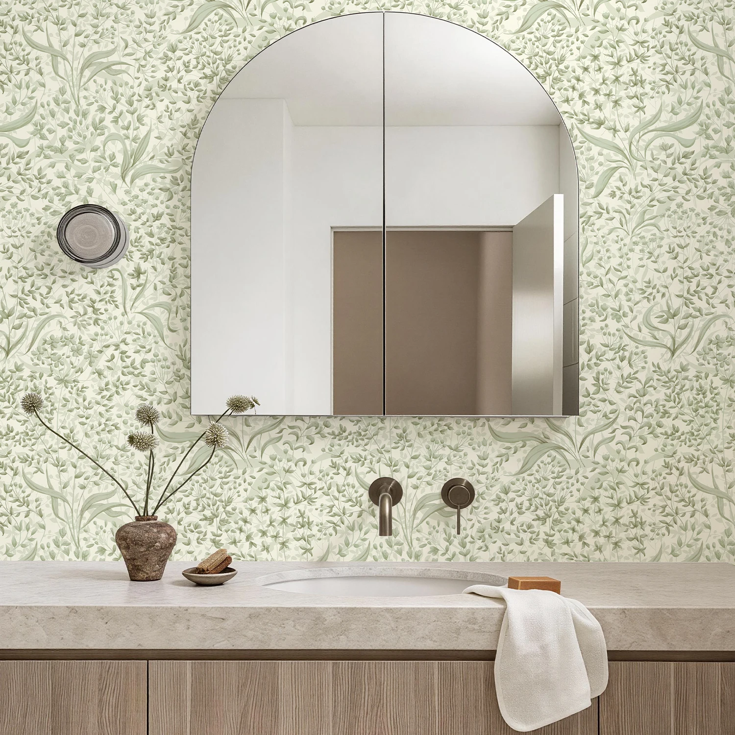 Leaves Peel And Stick Floral Wallpaper Self-adhesive Waterproof  PVC Wallpapers Bedroom Furniture  Stickers Home Decoration