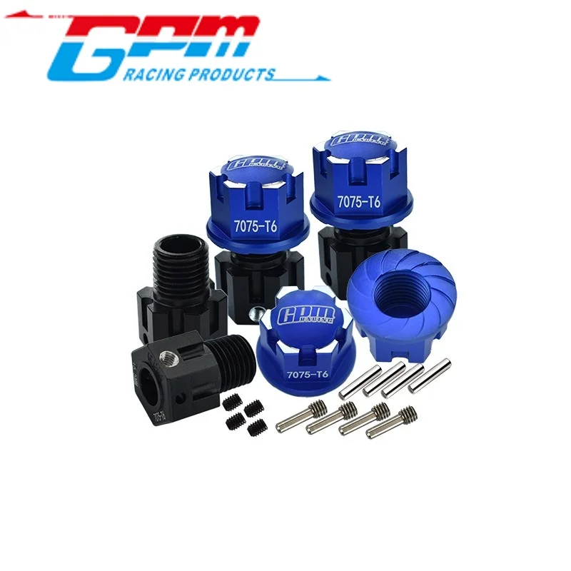 

GPM SLE10A+6.5MM ALUMINUM 7075-T6 HEX ADAPTERS (+6.5MM) AND WHEEL LOCK FOR TRAXXAS 1/8 SLEDGE / 1/10 E-REVO VXL 2.0 / RC Upgrade
