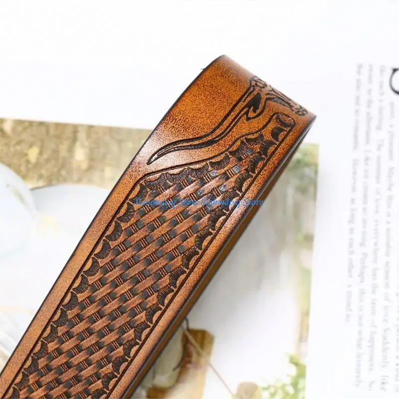 573B Thắt lưng nam bằng da PU phù hợp mọi kiểu dáng sang trọng Khóa thắt lưng có thể điều chỉnh Dây đeo thắt lưng Punk