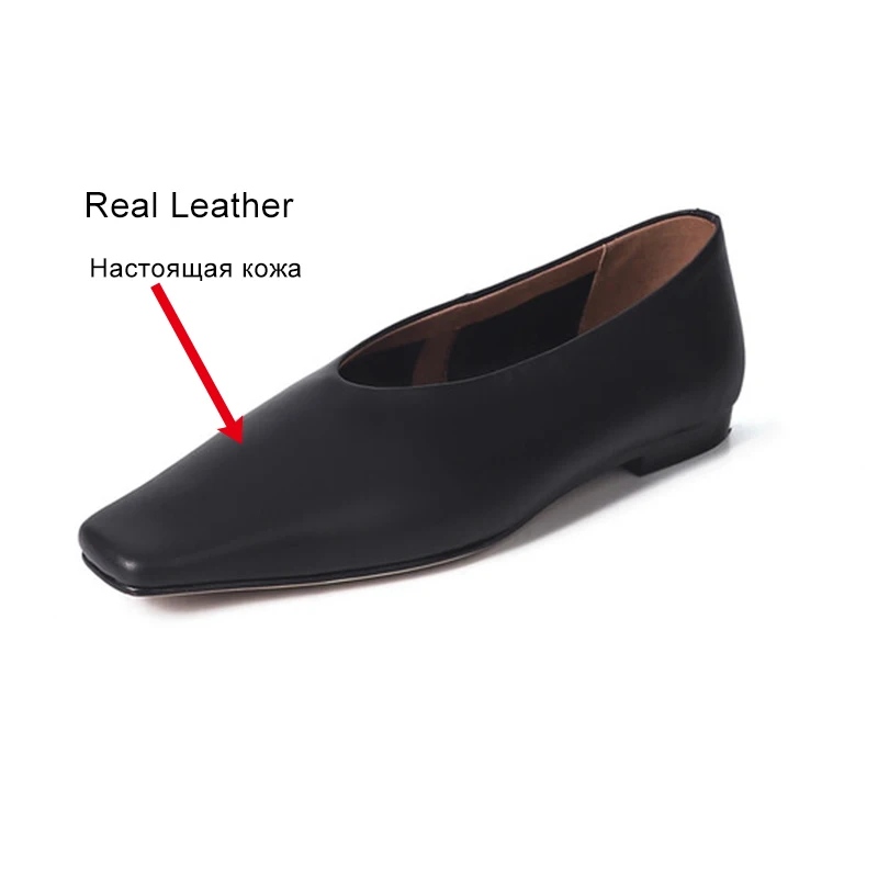 JOZHAMTA Size 34-40 Women Luxury Ballet Flats Shoes Real Leather Round Toe Low Heels For Woman Casual Daily Mary Jane Heel Shoes