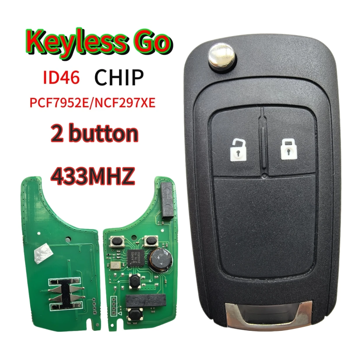 315/433MHz ID46 Keyless-Go Autoschlüssel für Chevrolet Cruze, Aveo, Orlando, Trax, für Buick Lacrosse, Encore, Regal, Verano, für Opel, Vauxhall – Detail 9