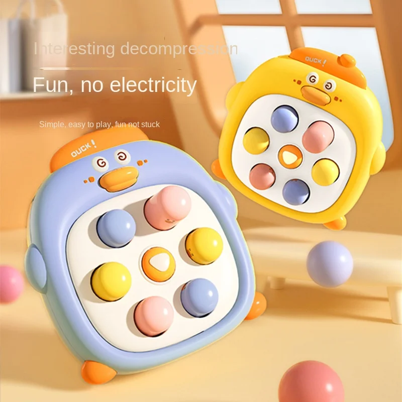 DokiToy Duckling And Hamster Decompression Baby Press And Play Toy Mini Cute Parent-child Interactive Game Tool Hot Sale 2024