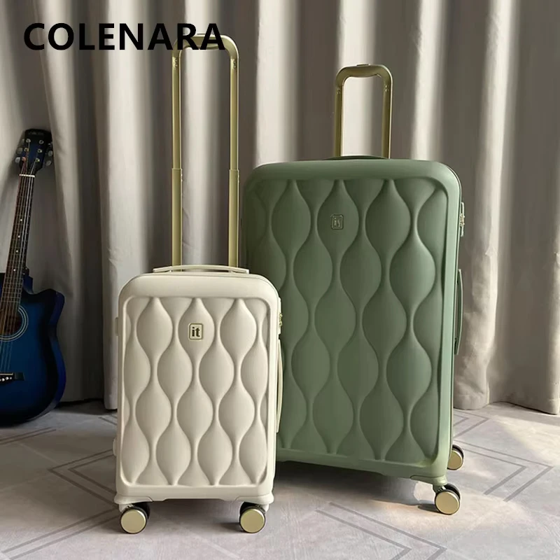 COLENARA Valigia di alta qualità 20 pollici ABS + scatola d'imbarco per PC Trolley da 29 pollici di grande capacità con ruote Trolley