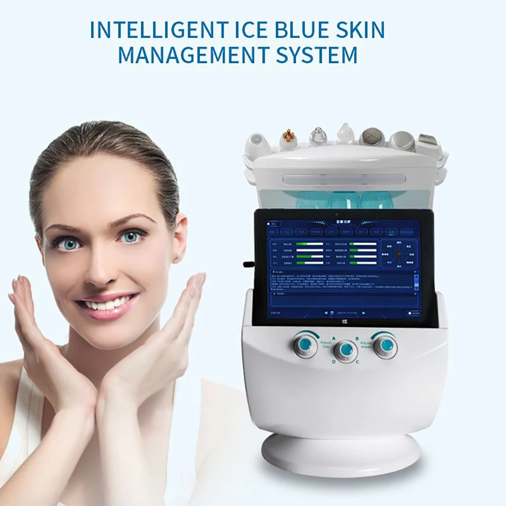 Rejuvenation Analysis Machine Skin Oxygen 7 In 1 Facial Cleaning Hydra Dermabrasion Machine Aqua Peel RFwrinkle Removal