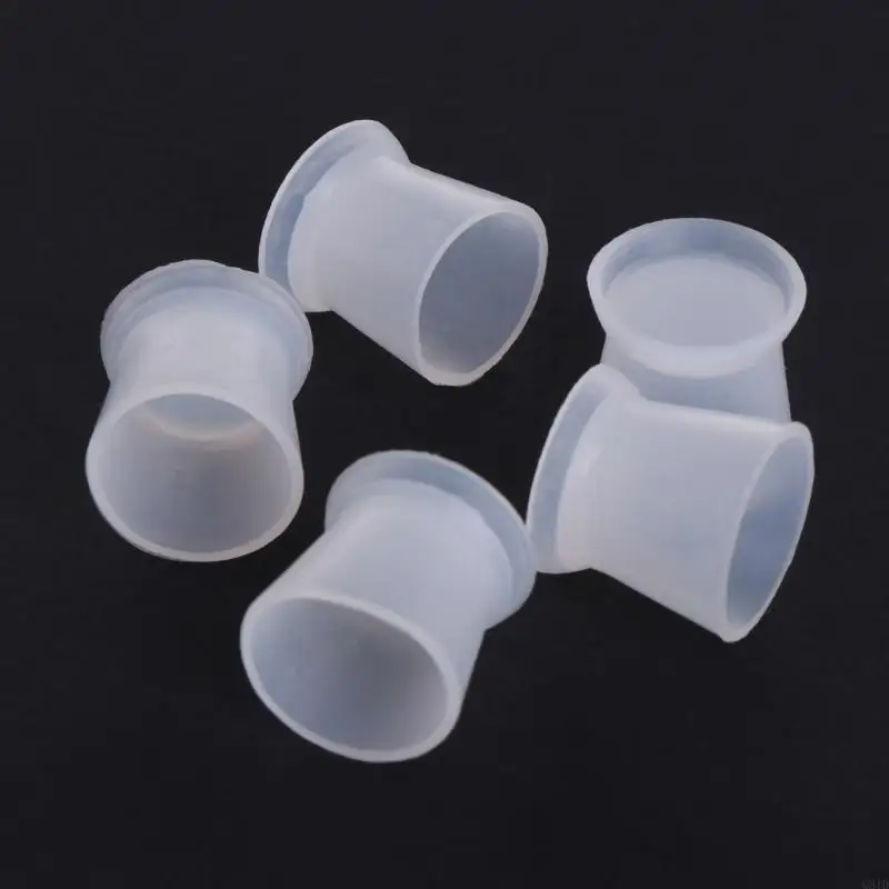 Multi-function 5 Pieces/Set Silicone Cups Ink Color Caps Tattoo Pigment Makeup Permanent Cosmetic Mold Caps for DIY Tool