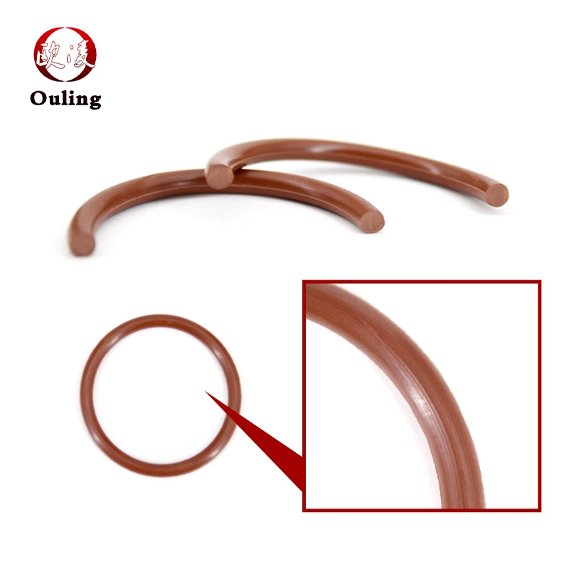 البني فلوروروبر FKM O-حلقة 1.8/2.65 مللي متر سمك الختم مقاومة للتآكل طوقا حلقة مطاطية للاستخدام الصناعي