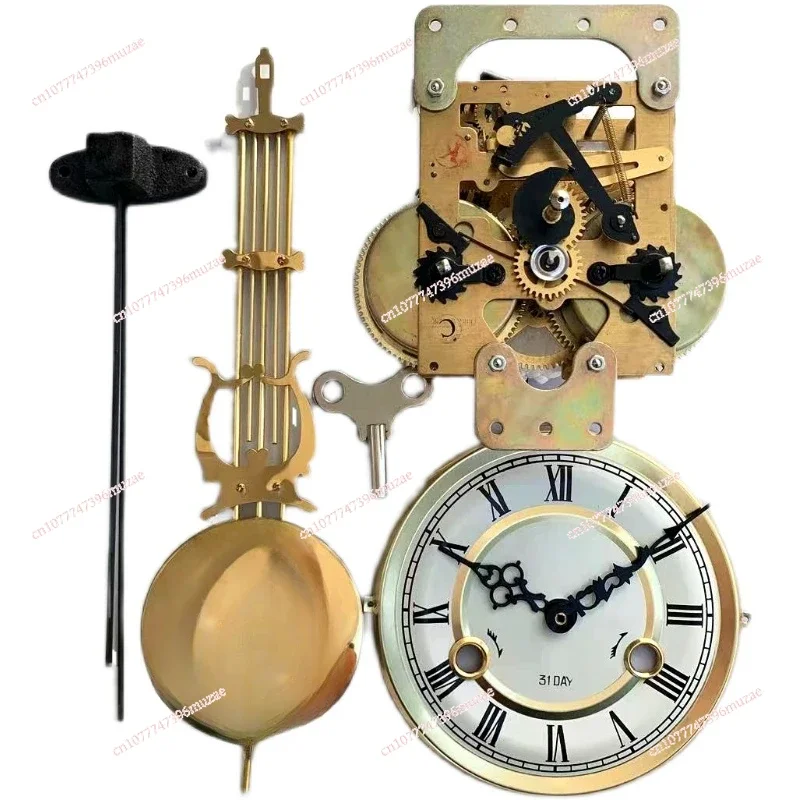 Pure Copper Movement Base Wall Clock, Old-fashioned Clock, Repair, Mainspring Mechanical Clock Accessories