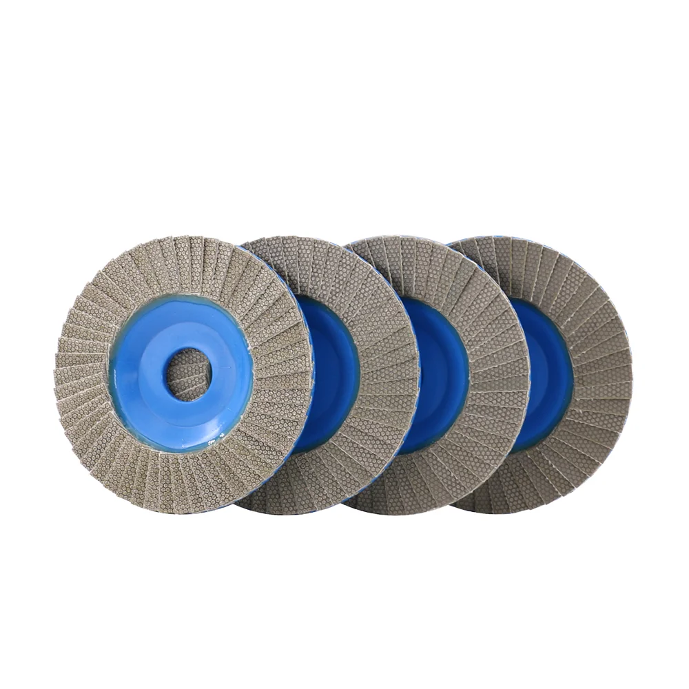 Diamond Abrasive Tools 4.5inch Cylinder Flap Wheel Disc 115mm X 10mm OEM Medium Hardness Stainless Steel Grinding For