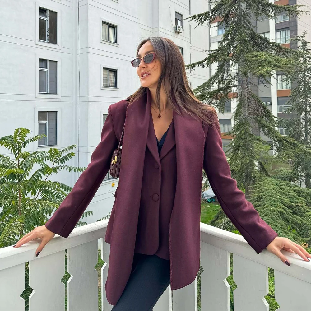 2024 RARF Damen Einfacher und vielseitiger Schal Dekoration Anzug Mantel Herbst/Winter Neues Produkt Damenbekleidung