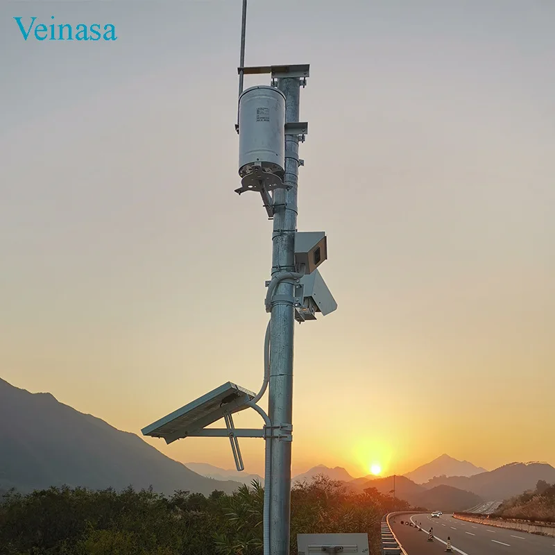 2026 Veinasa Highway Road Weather Station Meteorology Pavement Condition Visibility Monitoring Station Wireless Solar RAWS108 Po