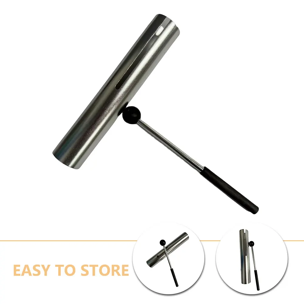 

1 Set Alloy Percussion Instrument Reusable Funny Musical Sturdy Metal Tuning Pipe With Mallet Beginner Rhythm Teaching Tool