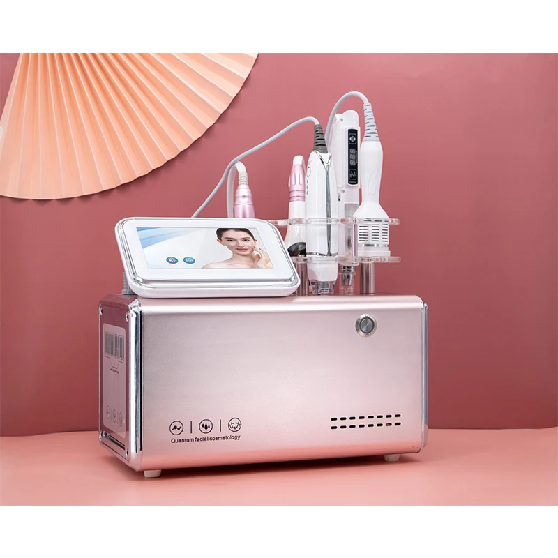 Portable Anti-Aging Facial Skin Rejuvenation 5 in 1Multi functional Vacuum cooling ems Microdermabraision Machine