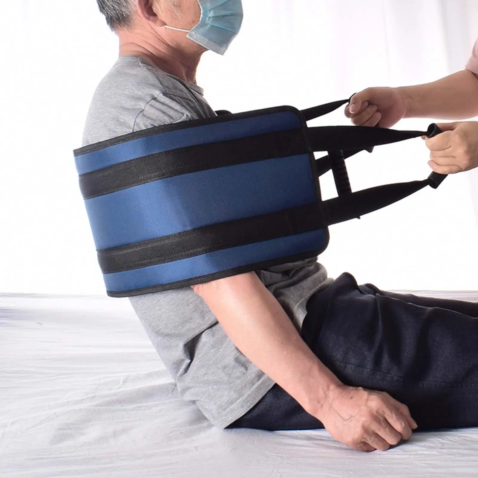 Patient Lift Sling No Slip Mobility Aids & Equipment Toileting Lift Sling Patient Transfer Lift for Elderly Bedridden Shift Band