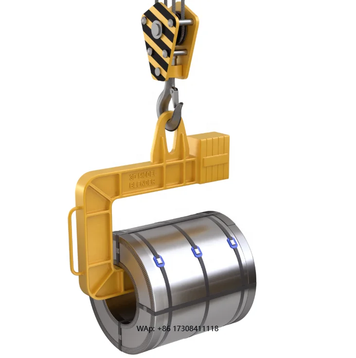 5 Ton 10 Ton Steel Coil Lifting C Type Hook Coil Lifter on  Bridge Crane