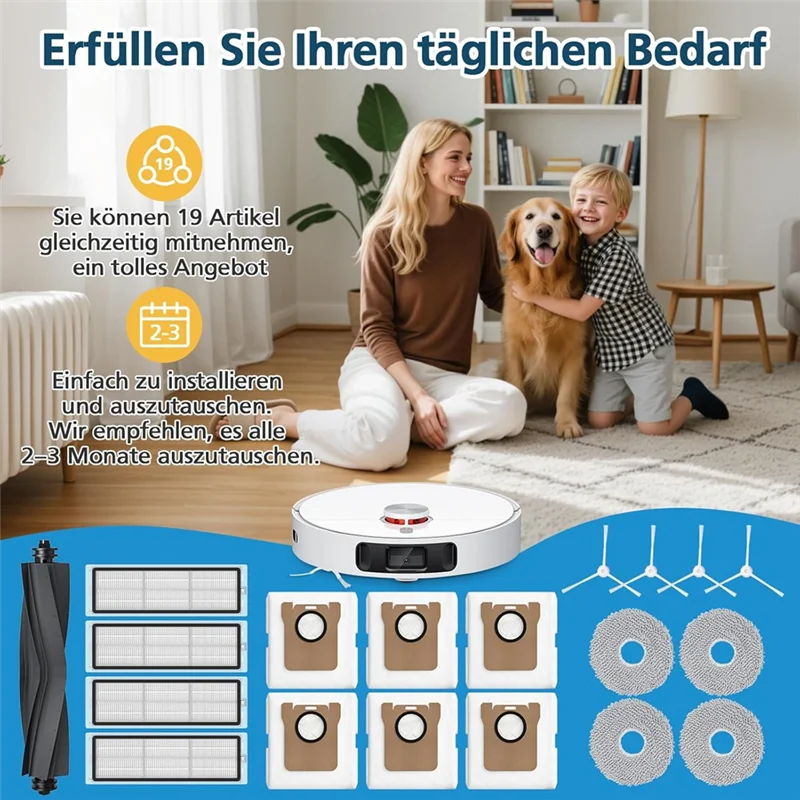 A83X-ملحقات للمكانس الكهربائية الروبوتية Xiaomi X20+ / X10+، قطع الغيار