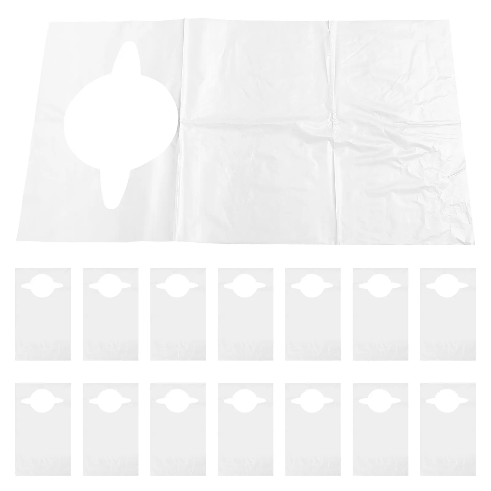100Pcs Disposable Large Adult Bibs 36x60cm Waterproof Eating Bibs for Seniors Home Care Oil-Proof Dining Clothing