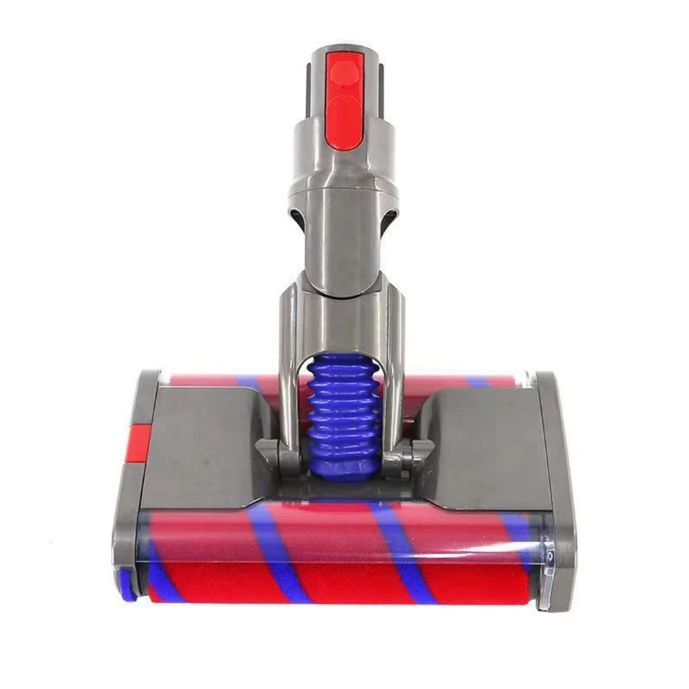 Electric Floor Brush Soft Pile Double Roller Brush for Dyson V8 V7 V10 V11 V15 Vacuum Attachment Roller Suction Head—A19G