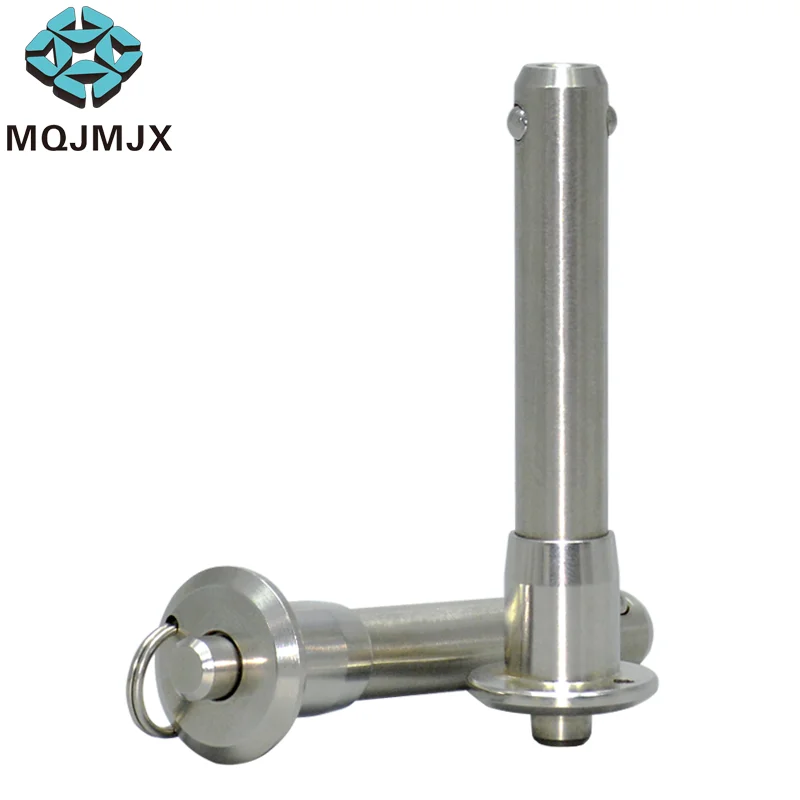 MQJMJX 1pcs Quick Release Pins Button Handle Ball Lock Pins Stainless Steel DIA 5/6/8/12/16/20